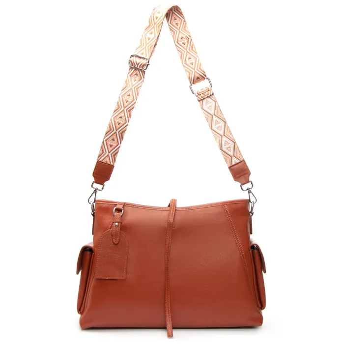 Сумка Женская Классическая кожа ALEX RAI 91008-9 camel