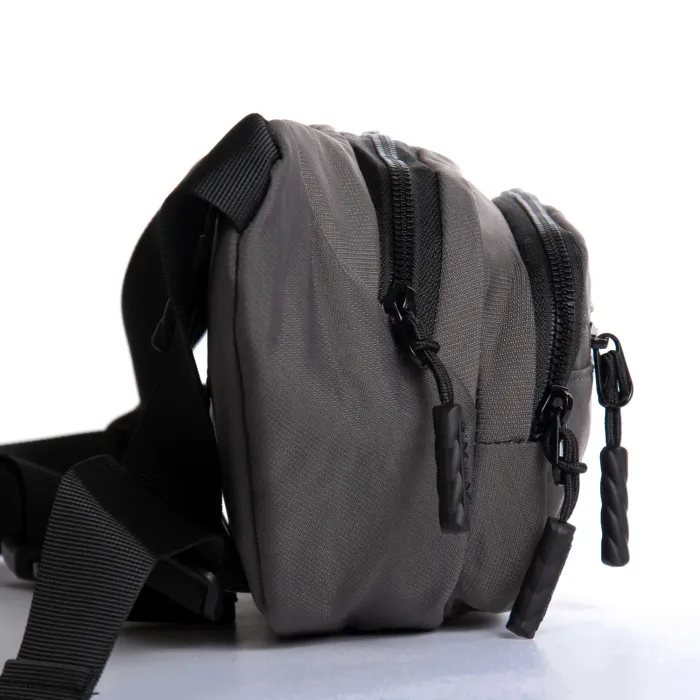 Сумка Мужская На пояс нейлон Lanpad 61057 grey