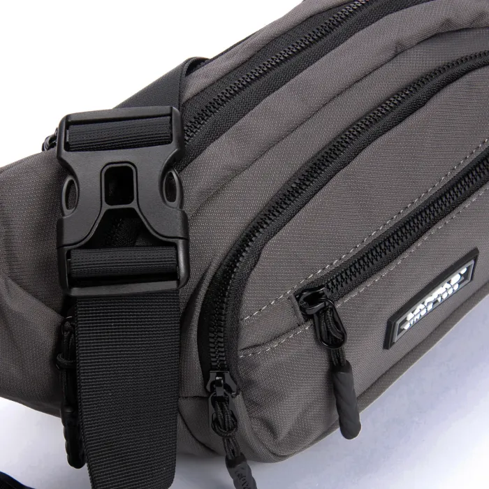Сумка Мужская На пояс нейлон Lanpad 61057 grey