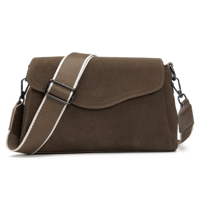 Сумка Женская Классическая замш ALEX RAI 99118 khaki