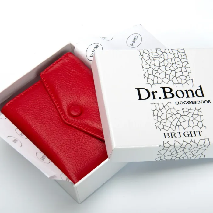 Кошелек Bright Женский кожа DR. BOND WS-20 red