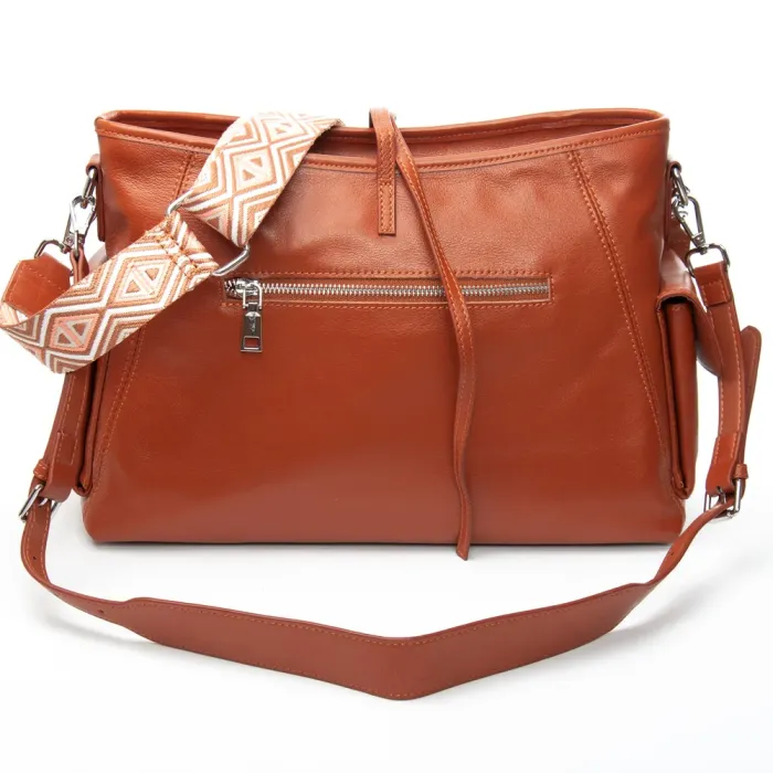 Сумка Женская Классическая кожа ALEX RAI 91008-9 camel