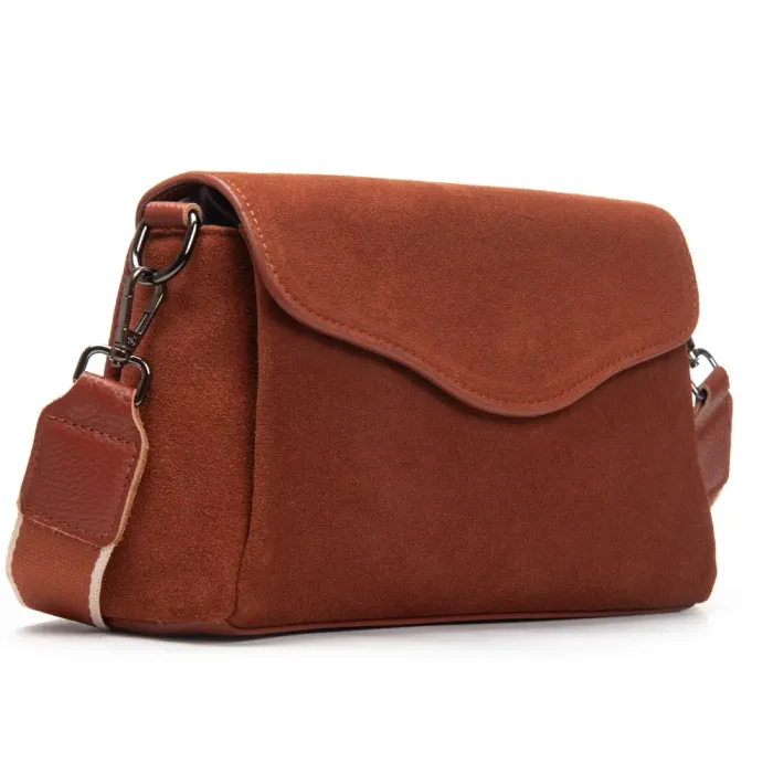 Сумка Женская Классическая замш ALEX RAI 99118 camel