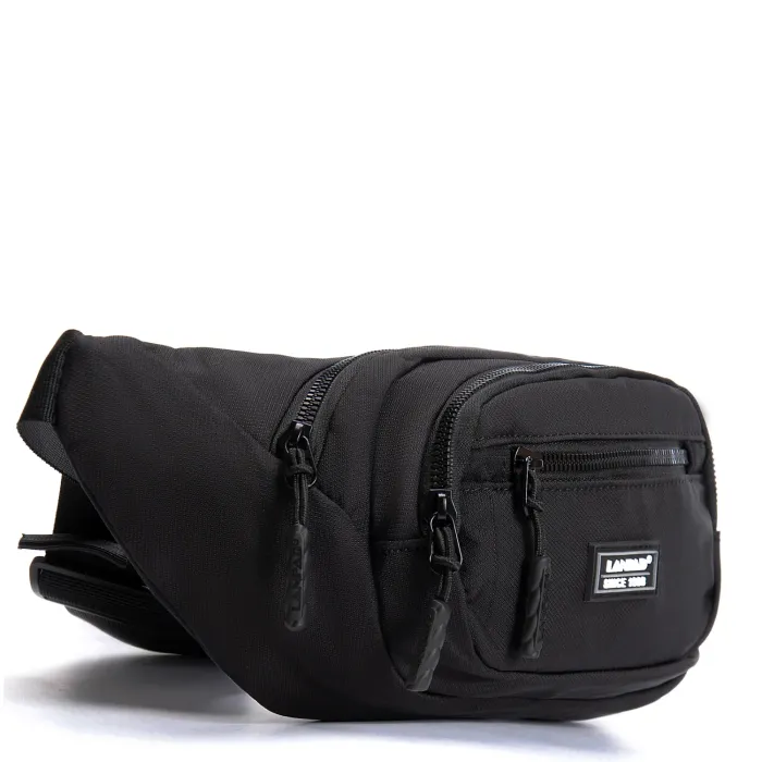 Сумка Мужская На пояс нейлон Lanpad 61057 black