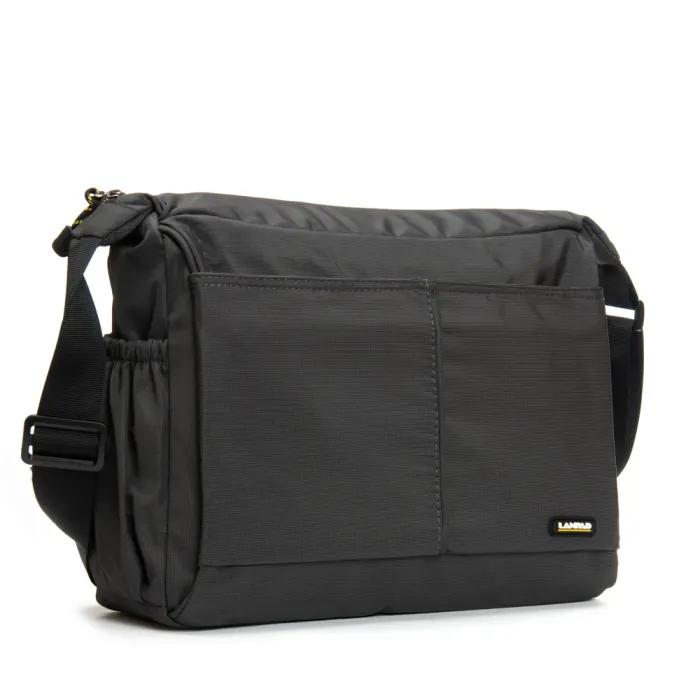 Сумка Мужская На Плечо нейлон Lanpad 8652 grey почтальон