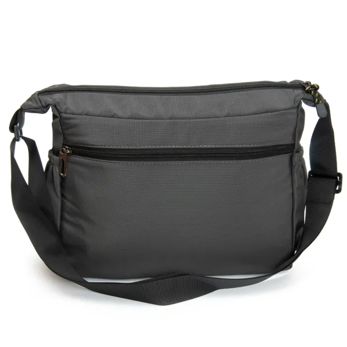 Сумка Мужская На Плечо нейлон Lanpad 8652 grey почтальон