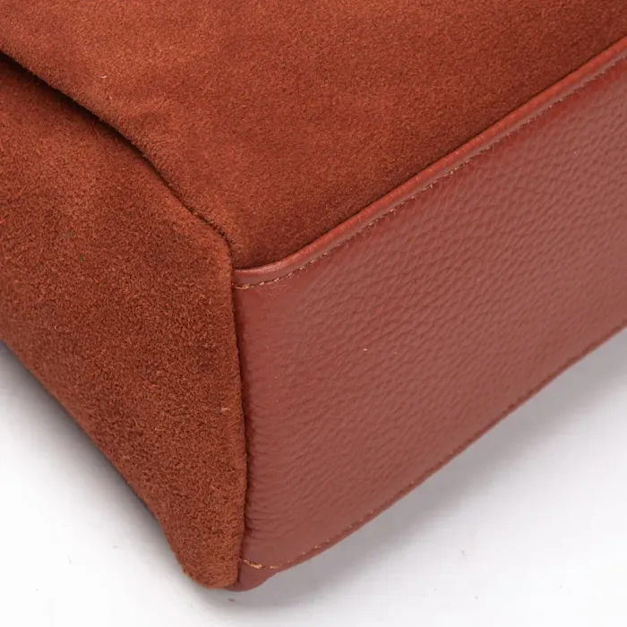 Сумка Женская Классическая замш ALEX RAI 99118 camel