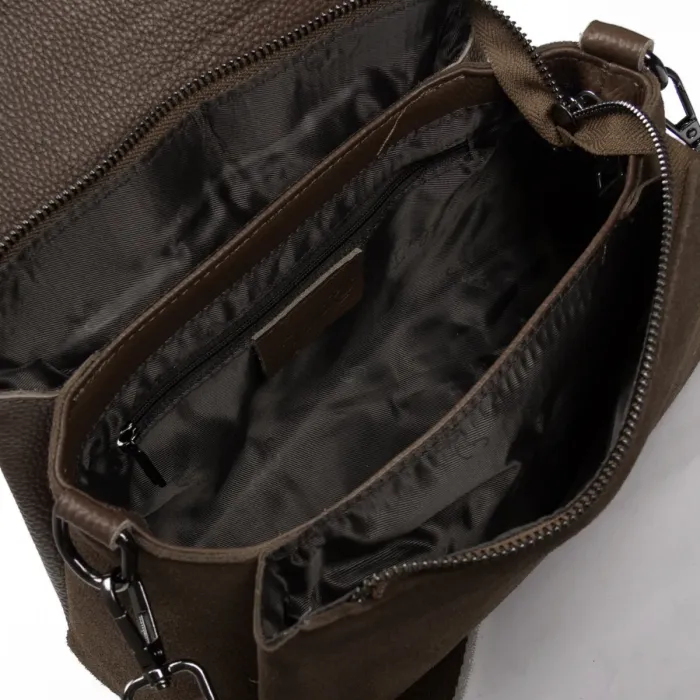 Сумка Женская Классическая замш ALEX RAI 99118 khaki