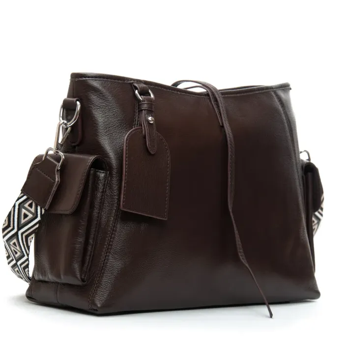 Сумка Женская Классическая кожа ALEX RAI 91008-9 brown