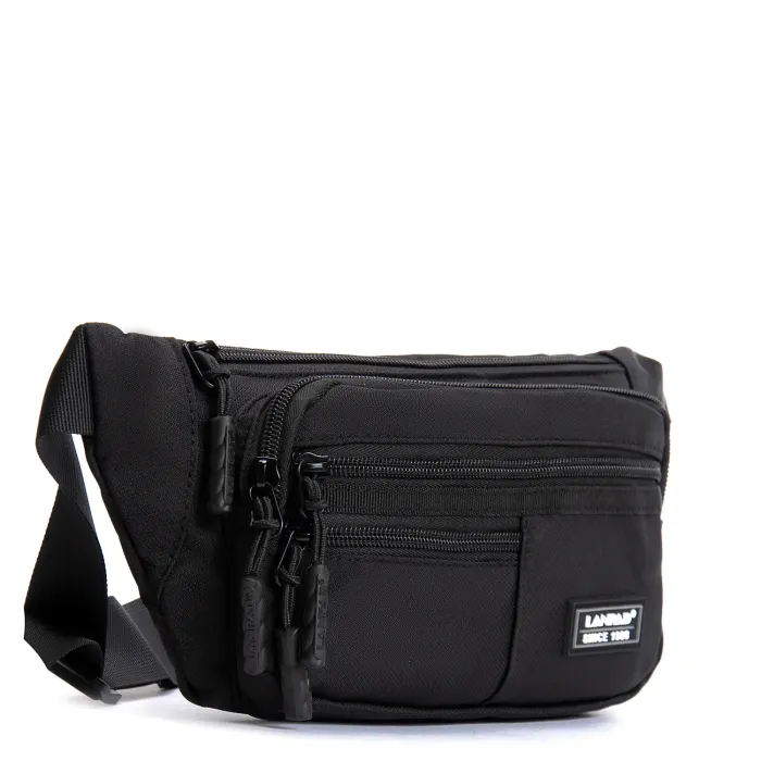 Сумка Мужская На пояс нейлон Lanpad A83033 black