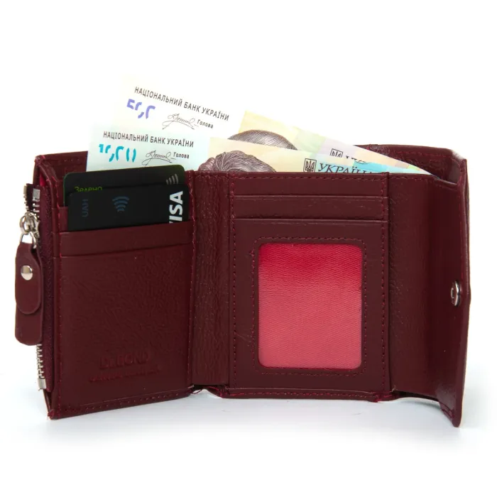 Кошелек Bright Женский кожа DR. BOND WS-20 wine red