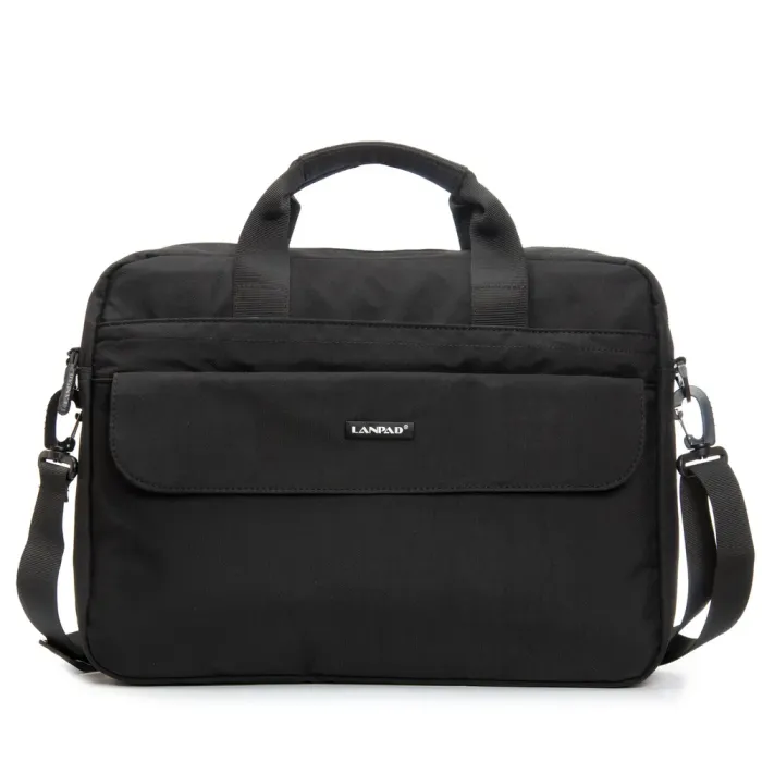Сумка Мужская Для Ноутбука нейлон Lanpad 63753 black