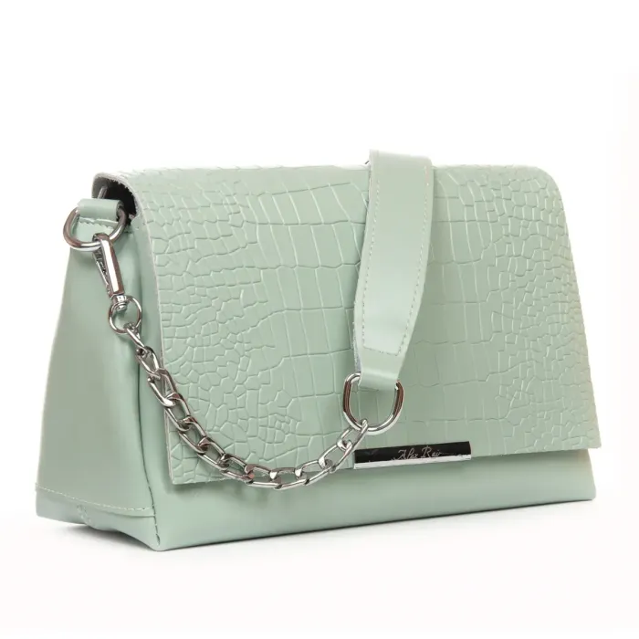 Сумка Жіноча Класична шкіра ALEX RAI 9717 blue-green