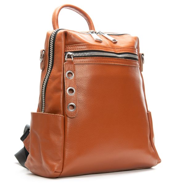 Сумка Женская Рюкзак кожа ALEX RAI 8781-9 camel
