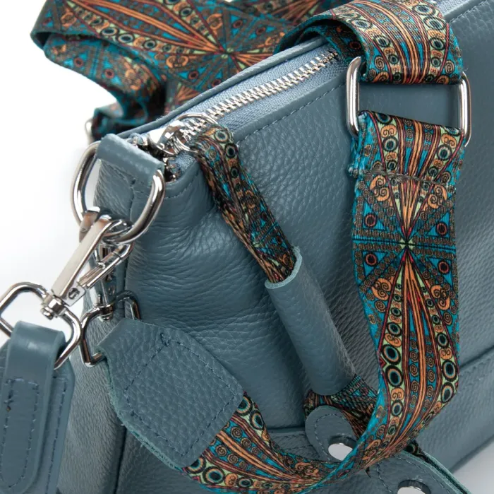 Сумка Женская Классическая кожа ALEX RAI 99120 blue green