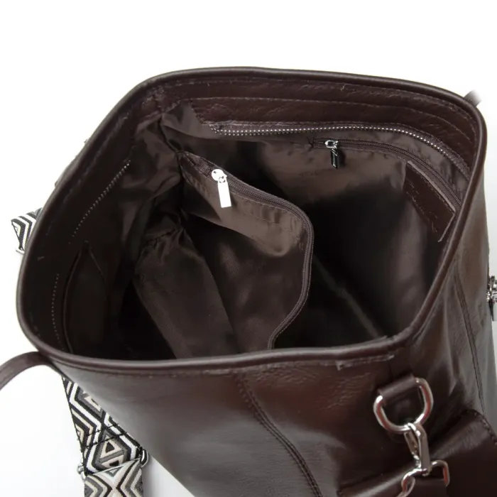 Сумка Женская Классическая кожа ALEX RAI 91008-9 brown