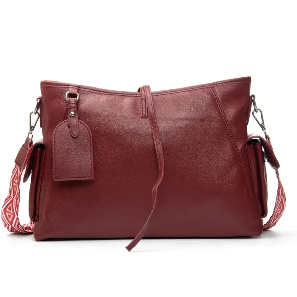 Сумка Женская Классическая кожа ALEX RAI 91008-9 bordo