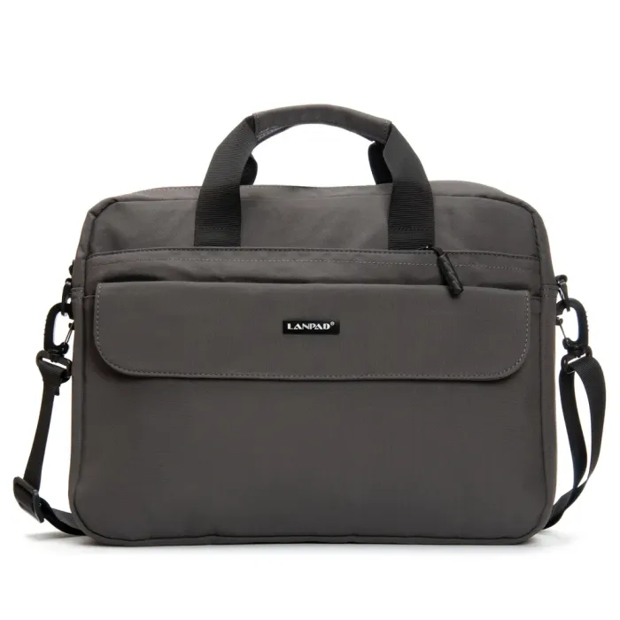 Сумка Мужская Для Ноутбука нейлон Lanpad 63753 grey