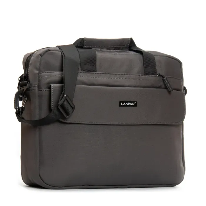 Сумка Мужская Для Ноутбука нейлон Lanpad 63753 grey