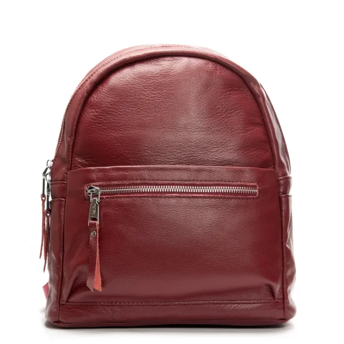 Сумка Женская Рюкзак кожа ALEX RAI 8635-9 bordo