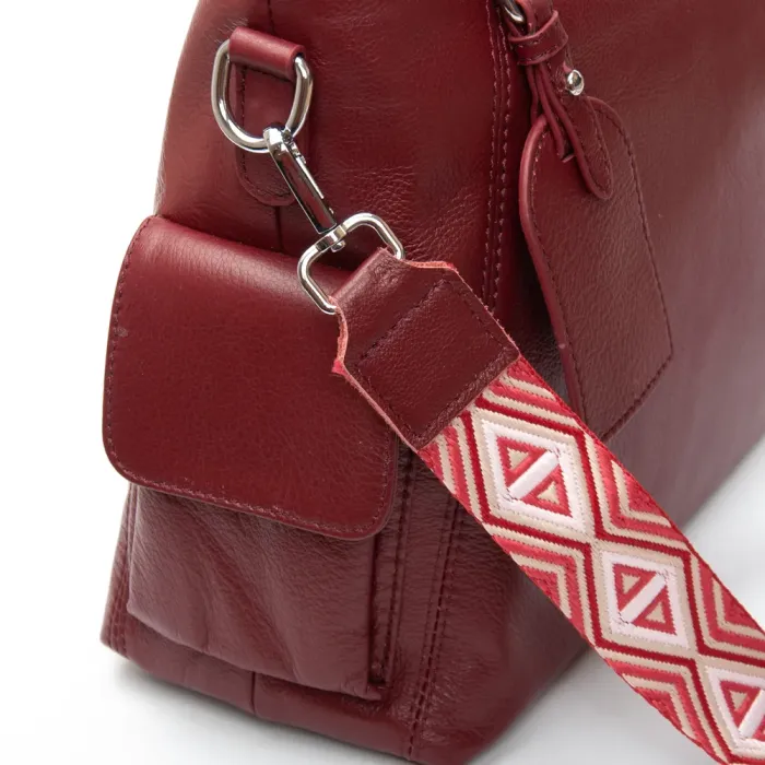 Сумка Женская Классическая кожа ALEX RAI 91008-9 bordo