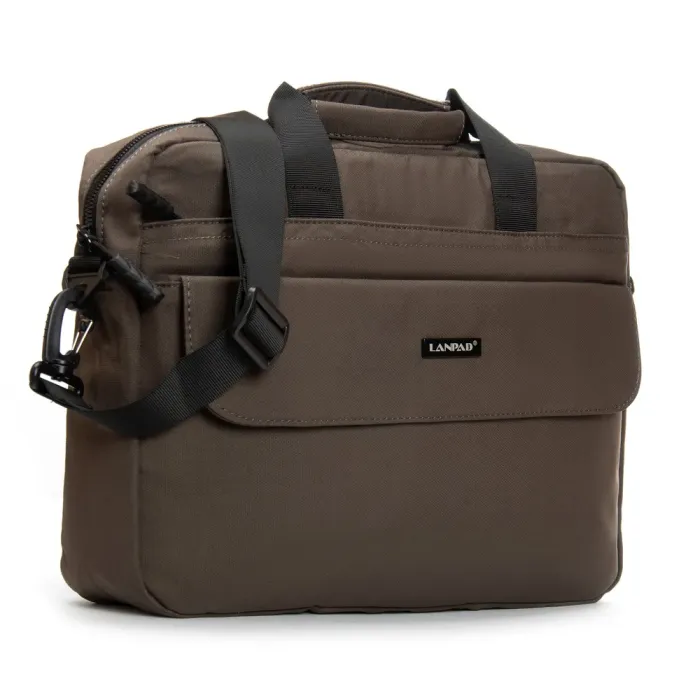Сумка Мужская Для Ноутбука нейлон Lanpad 63753 brown