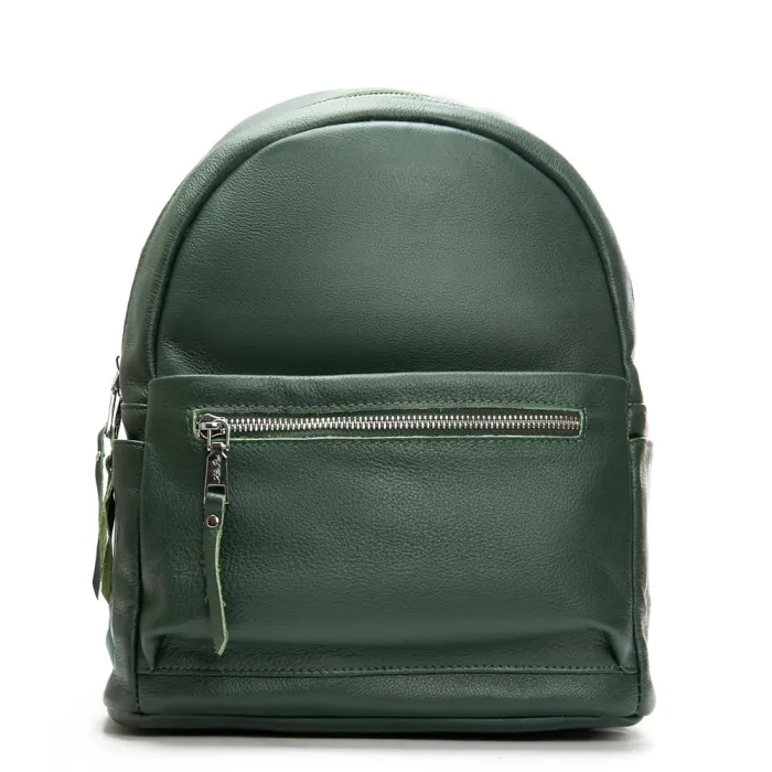 Сумка Женская Рюкзак кожа ALEX RAI 8635-9 green