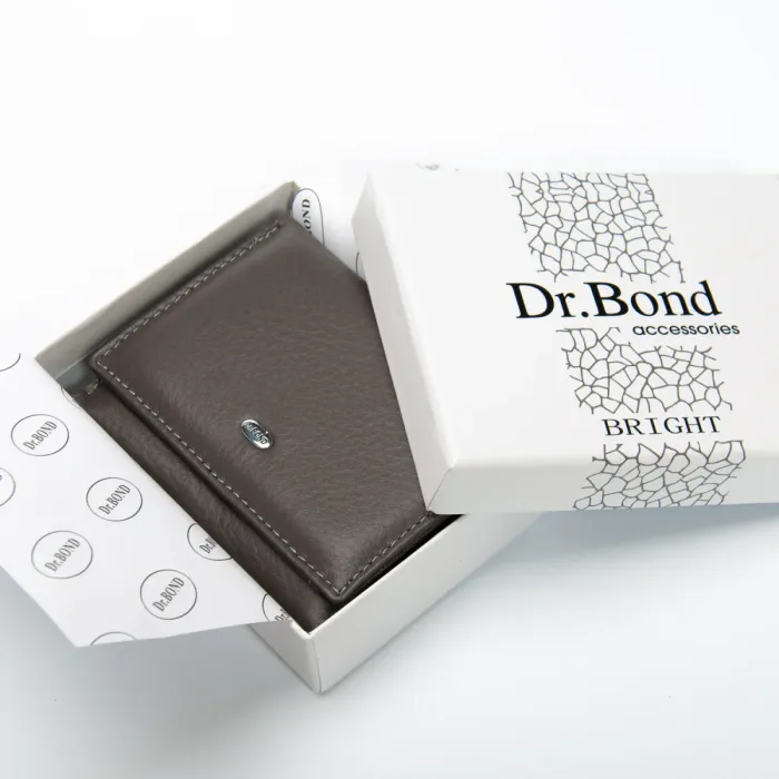 Кошелек Bright Женский кожа DR. BOND WS-6 gray