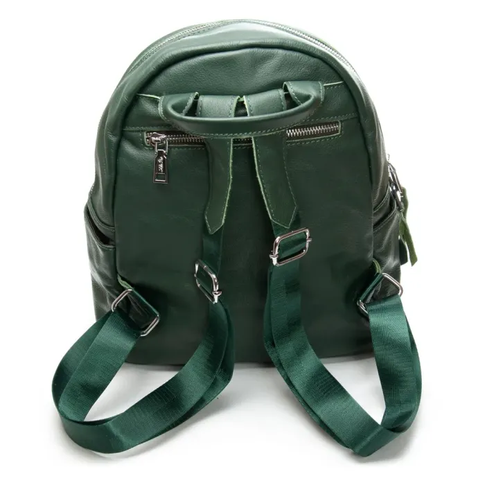 Сумка Женская Рюкзак кожа ALEX RAI 8635-9 green