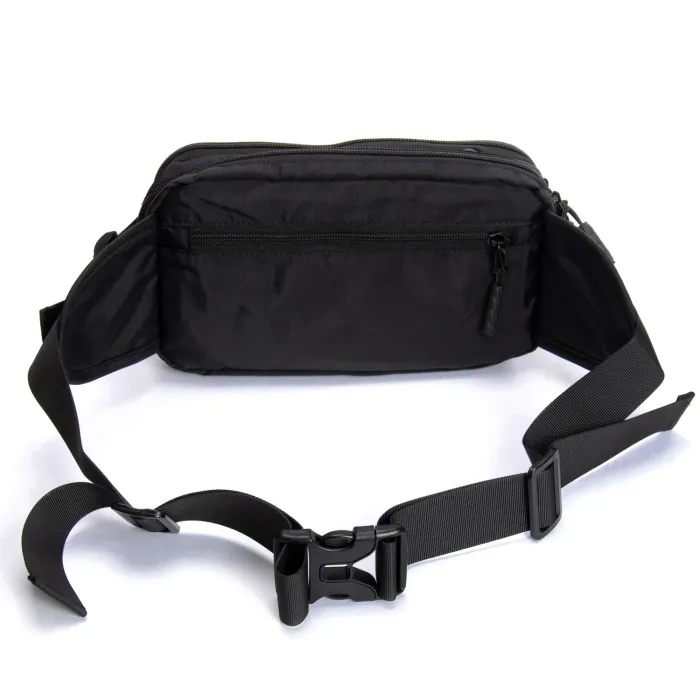 Сумка Мужская пояс-бананка нейлон Lanpad 63761 black