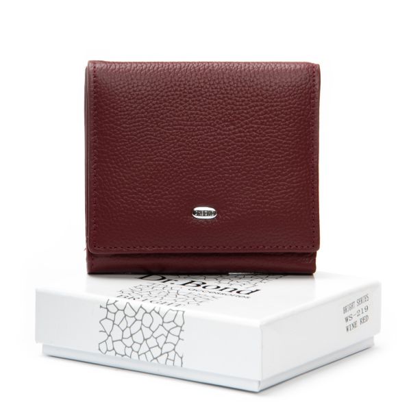 Кошелек Bright Женский кожа DR. BOND WS-219 wine red