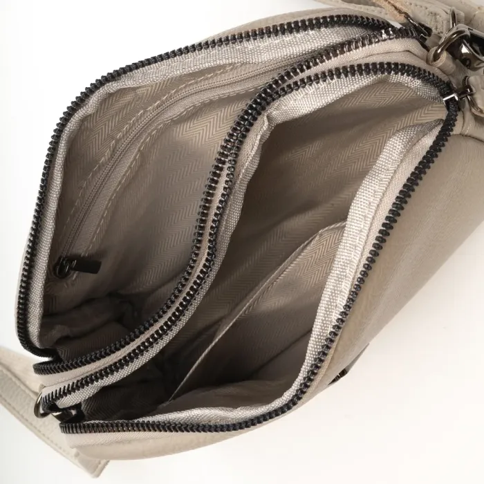 Сумка Женская Клатч кожа ALEX RAI 99084 pale grey