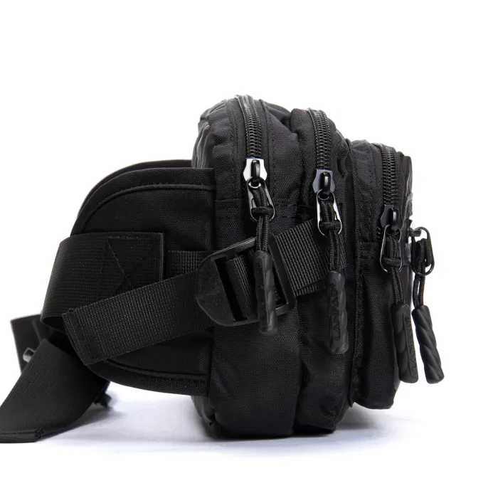 Сумка Мужская пояс-бананка нейлон Lanpad 63761 black