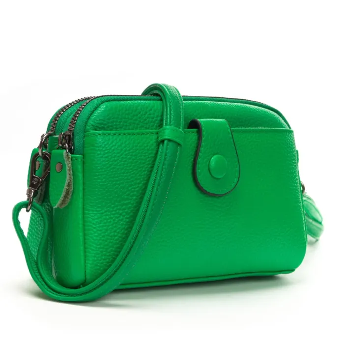 Сумка Женская Клатч кожа ALEX RAI 88085 l.green