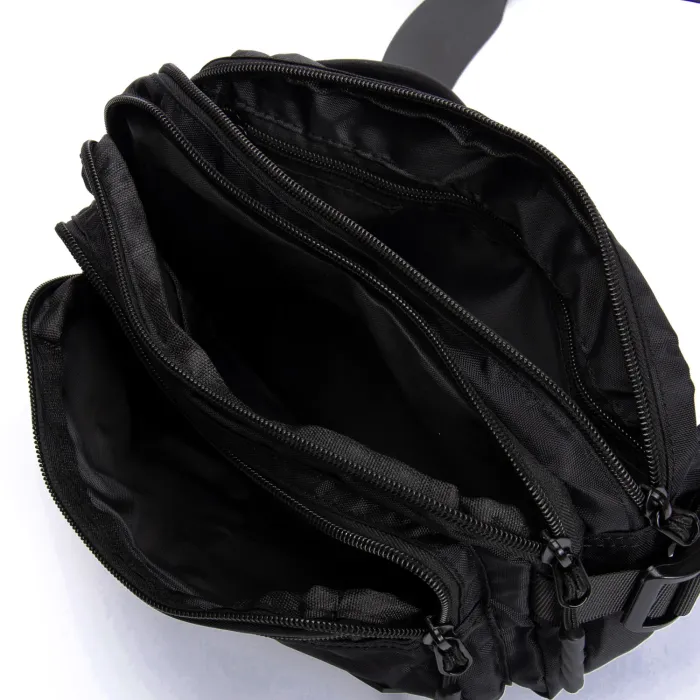 Сумка Мужская пояс-бананка нейлон Lanpad 63761 black