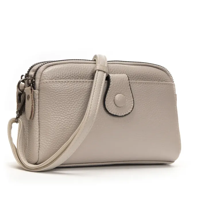 Сумка Женская Клатч кожа ALEX RAI 88085 pale grey