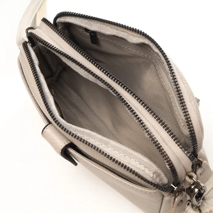 Сумка Женская Клатч кожа ALEX RAI 88085 pale grey