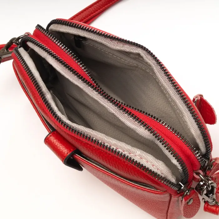 Сумка Женская Клатч кожа ALEX RAI 88085 red