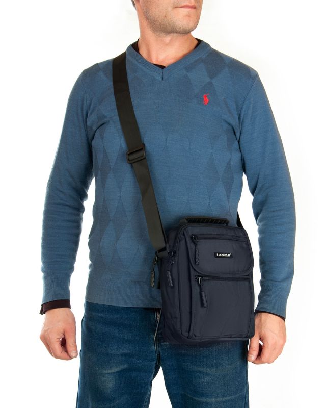 Сумка Мужская Планшет нейлон Lanpad A0937 blue