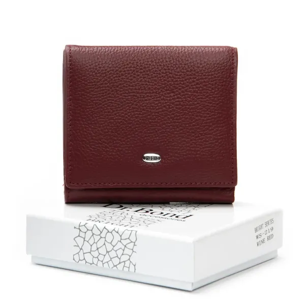 Кошелек Bright Женский кожа DR. BOND WS-219 wine red