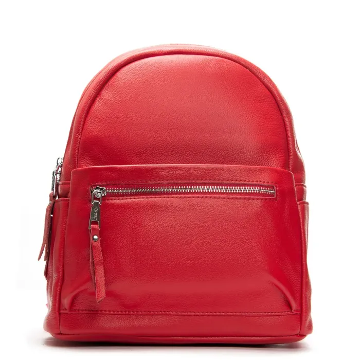 Сумка Женская Рюкзак кожа ALEX RAI 8635-9 red
