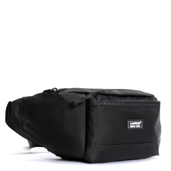 Сумка Мужская пояс-бананка нейлон Lanpad 61027 black