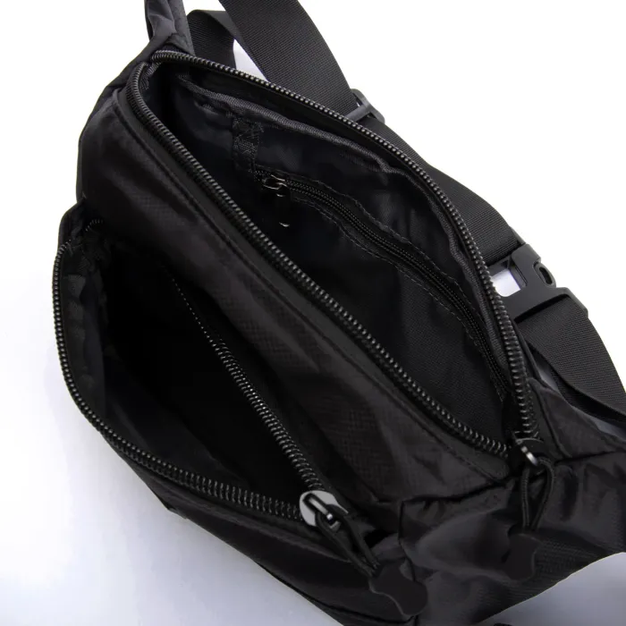 Сумка Мужская пояс-бананка нейлон Lanpad 61027 black
