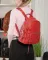 Сумка Женская Рюкзак кожа ALEX RAI 8635-9 red