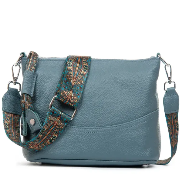 Сумка Женская Классическая кожа ALEX RAI 99120 l.blue