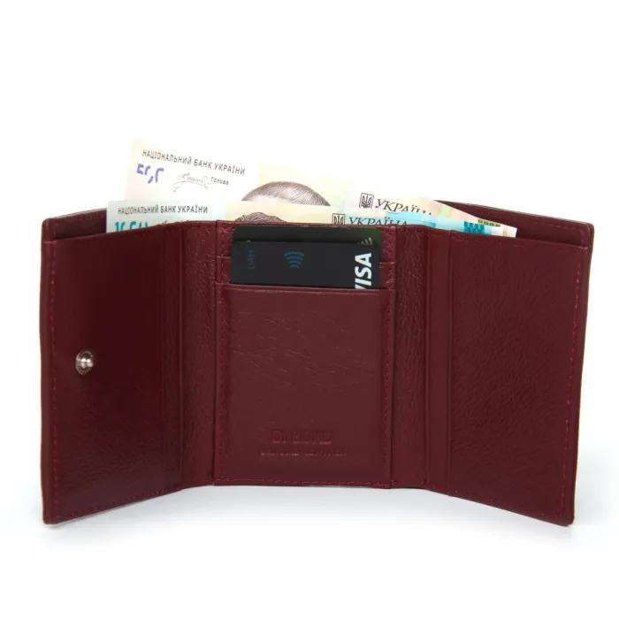 Кошелек Bright Женский кожа DR. BOND WS-6 wine red
