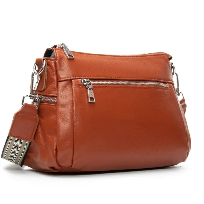 Сумка Женская Классическая кожа ALEX RAI 2048-9 camel