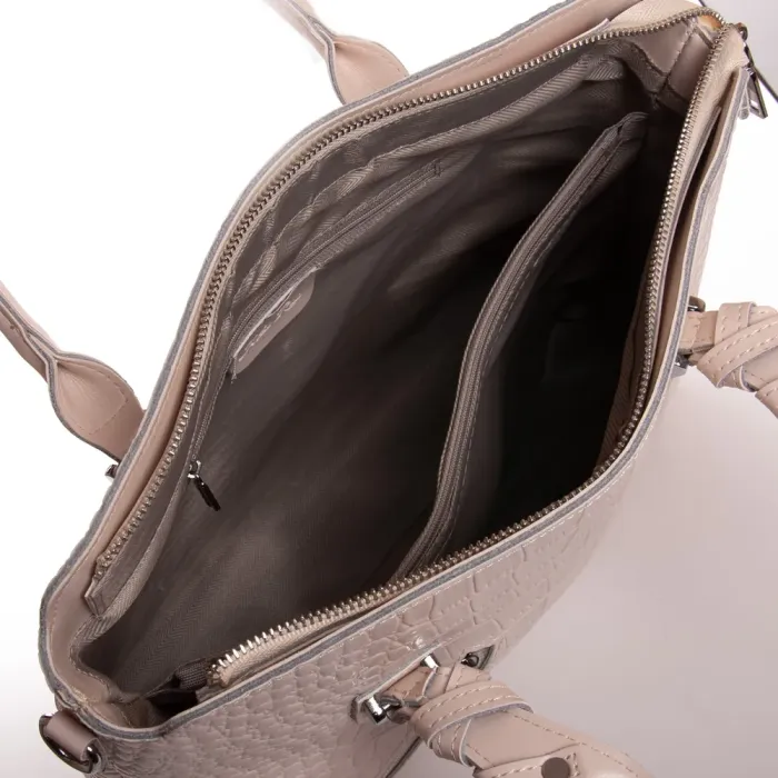 Сумка Женская Классическая кожа ALEX RAI 8640 beige