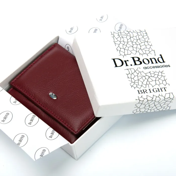 Кошелек Bright Женский кожа DR. BOND WS-6 wine red