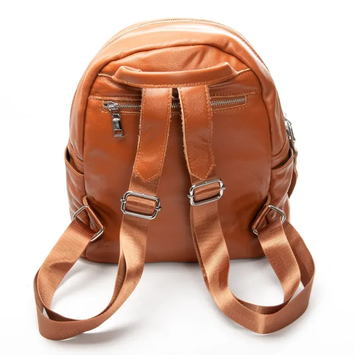 Сумка Женская Рюкзак кожа ALEX RAI 8635-9 camel